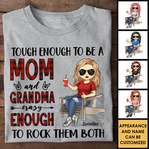 Tough Enough To Be A Mom - Gift For Mom, Grandma - Personalized Unisex T-shirt, Hoodie.