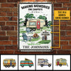 Happy Campers - Camping Personalized Metal Sign