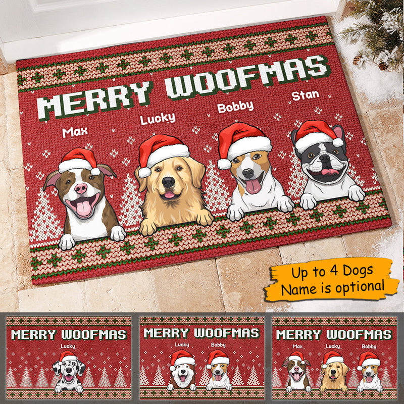 Merry Woofmas - Personalized Decorative Mat