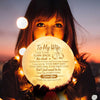 I Wish I Could Turn Back The Clock - Moon Lamp - To My Wife, Gift For Wife, Anniversary, Engagement, Wedding, Marriage Gift, Christmas Gift