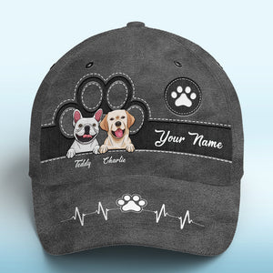 Keep Calm And Love Dogs Black - Dog & Cat Personalized Custom Hat, All Over Print Classic Cap - New Arrival, Gift For Pet Owners, Pet Lovers