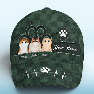 Love Comes In Fur And Paws Green - Dog & Cat Personalized Custom Hat, All Over Print Classic Cap - New Arrival, Gift For Pet Owners, Pet Lovers