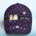 Love Comes In Fur And Paws Purple - Dog & Cat Personalized Custom Hat, All Over Print Classic Cap - New Arrival, Gift For Pet Owners, Pet Lovers
