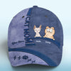 Keep Calm And Love Cats Blue - Cat Personalized Custom Hat, All Over Print Classic Cap - New Arrival, Gift For Pet Owners, Pet Lovers