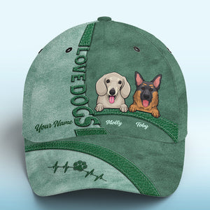 Life Is Better With Dogs Green - Dog Personalized Custom Hat, All Over Print Classic Cap - New Arrival, Gift For Pet Owners, Pet Lovers