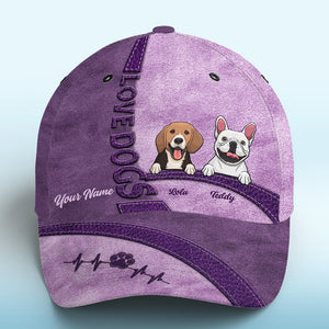 Happiness Is A Warm Puppy Purple - Dog Personalized Custom Hat, All Over Print Classic Cap - New Arrival, Gift For Pet Owners, Pet Lovers