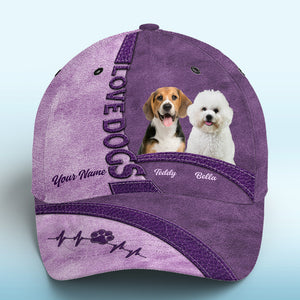 Custom Photo Life Is Better With Fur Baby Purple - Dog & Cat Personalized Custom Hat, All Over Print Classic Cap - New Arrival, Gift For Pet Owners, Pet Lovers