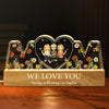 Mom, We Love You - Family Personalized Custom Acrylic Letters 3D LED Night Light - Mother's Day, Gift For Mom