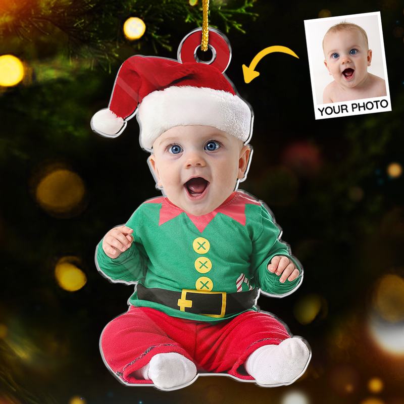 Custom Photo The Miracle Of Life - Family Personalized Custom Ornament - Acrylic Custom Shaped - Christmas Gift For Baby Kids, Newborn Baby