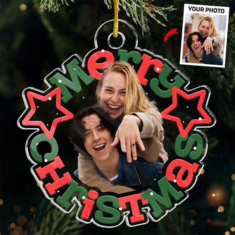Custom Photo I Would Find You In Any Lifetime - Couple Personalized Custom Ornament - Acrylic Custom Shaped - Christmas Gift For Husband Wife, Anniversary