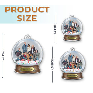 Custom Photo Magic Time - Family Personalized Custom Ornament - Acrylic Custom Shaped - Christmas Gift For Family Members