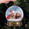 Custom Photo Where There Is Love There Is Life - Couple Personalized Custom Ornament - Acrylic Custom Shaped - Christmas Gift For Husband Wife, Anniversary