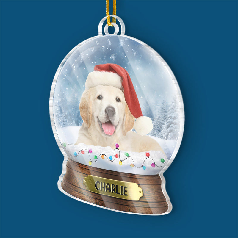 Custom Photo Tis The Season To Be Furry And Bright! - Dog Personalized Custom Ornament - Acrylic Custom Shaped - Christmas Gift For Pet Owners, Pet Lovers