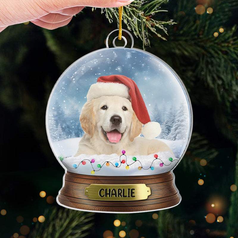 Custom Photo Tis The Season To Be Furry And Bright! - Dog Personalized Custom Ornament - Acrylic Custom Shaped - Christmas Gift For Pet Owners, Pet Lovers