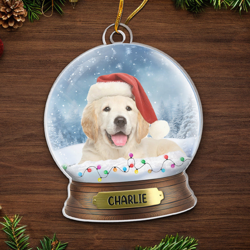 Custom Photo Tis The Season To Be Furry And Bright! - Dog Personalized Custom Ornament - Acrylic Custom Shaped - Christmas Gift For Pet Owners, Pet Lovers