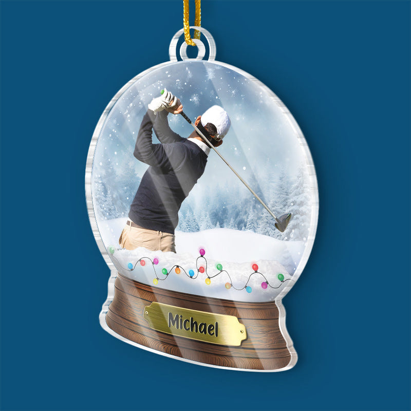 Custom Photo Golf Player - Sport Personalized Custom Ornament - Acrylic Custom Shaped - Christmas Gift For Golf Players, Golf Lovers