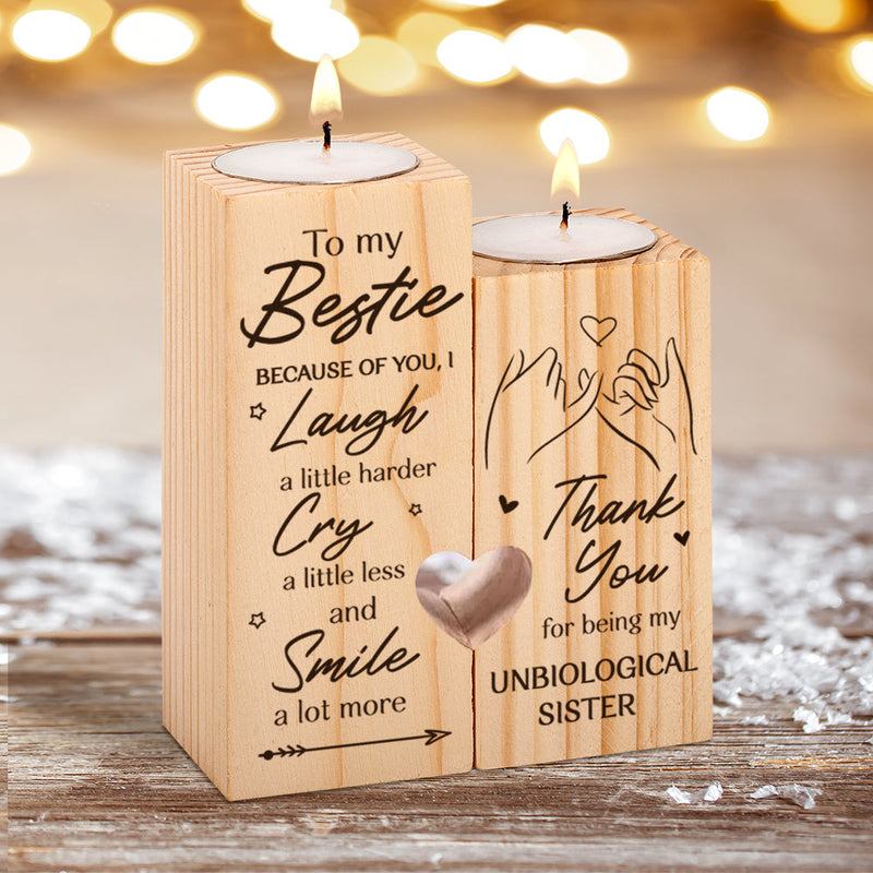 To My Bestie - Smile a lot more - Candle Holder