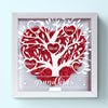 Mothers Are The Necessity Of Invention - Family Personalized Custom Flower Shadow Box - Mother's Day, Gift For Mom, Grandma
