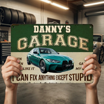 Custom Home Decor Metal Sign - Personalized  Father's Day Birthday Gifts For Dad, Grandpa, Men - My Garage, My Rules