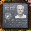 Photo personnalisée Votre esprit sera toujours avec moi - Pierre commémorative carrée personnalisée - Cadeau de condoléances pour les membres de la famille
