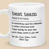 Nous sommes la meilleure équipe de tous les temps - Tasse personnalisée pour collègue - Cadeau de Noël pour collègues, amis de travail, collègues