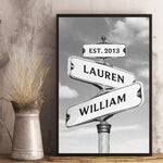 Where There Is Love There Is Life - Couple Personalized Custom Vertical Poster - Gift For Couple, Husband, Wife