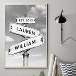 Where There Is Love There Is Life - Couple Personalized Custom Vertical Poster - Gift For Couple, Husband, Wife