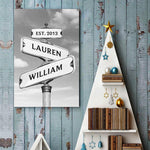 Where There Is Love There Is Life - Couple Personalized Custom Vertical Poster - Gift For Couple, Husband, Wife