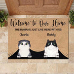 Custom Name Pet Welcome Gifts for Dog and Cat Lovers - Personalized Doormat