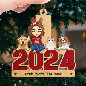 May Your Christmas Be Furry And Bright - Dog & Cat Personalized Custom Ornament - Wood Unique Shaped - Christmas Gift For Pet Owners, Pet Lovers