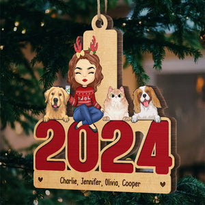 May Your Christmas Be Furry And Bright - Dog & Cat Personalized Custom Ornament - Wood Unique Shaped - Christmas Gift For Pet Owners, Pet Lovers