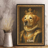 Affiche photo verticale personnalisée - Cadeaux d'anniversaire personnalisés pour chiens et chats - Chaque animal mérite un trône