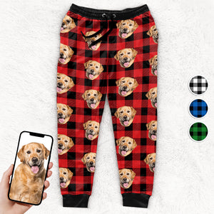 Photo personnalisée du plus grand chien du monde - Pantalon de survêtement unisexe personnalisé pour chien et chat - Cadeau de Noël pour propriétaires et amoureux des animaux