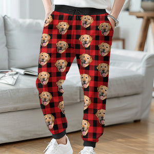 Photo personnalisée du plus grand chien du monde - Pantalon de survêtement unisexe personnalisé pour chien et chat - Cadeau de Noël pour propriétaires et amoureux des animaux