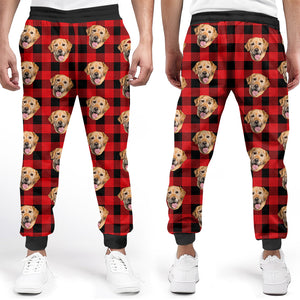 Photo personnalisée du plus grand chien du monde - Pantalon de survêtement unisexe personnalisé pour chien et chat - Cadeau de Noël pour propriétaires et amoureux des animaux
