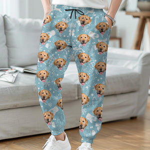 Photo personnalisée Mon Petit Chien - Pantalon de survêtement unisexe personnalisé pour chien et chat - Cadeau de Noël pour propriétaires et amoureux des animaux