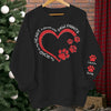 The Road To Dog Mom Heart - Dog & Cat Personalized Custom Unisex Sweatshirt With Design On Sleeve - Sympathy Gift, Gift For Pet Owners, Pet Lovers