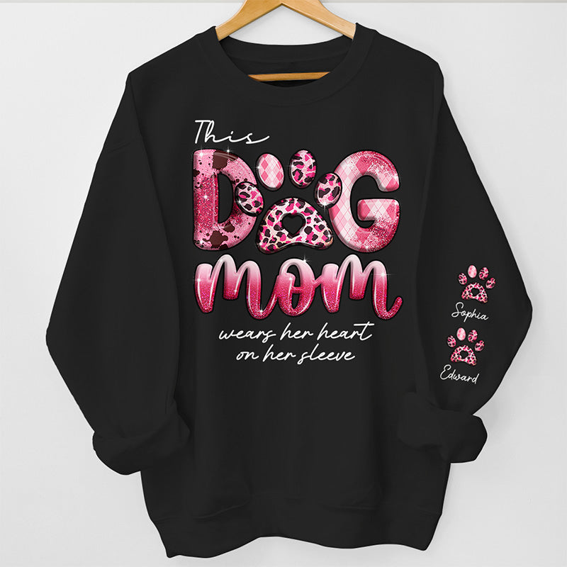 Life Is Better With Dog - Dog Personalized Custom Unisex Sweatshirt With Design On Sleeve - Gift For Pet Owners, Pet Lovers