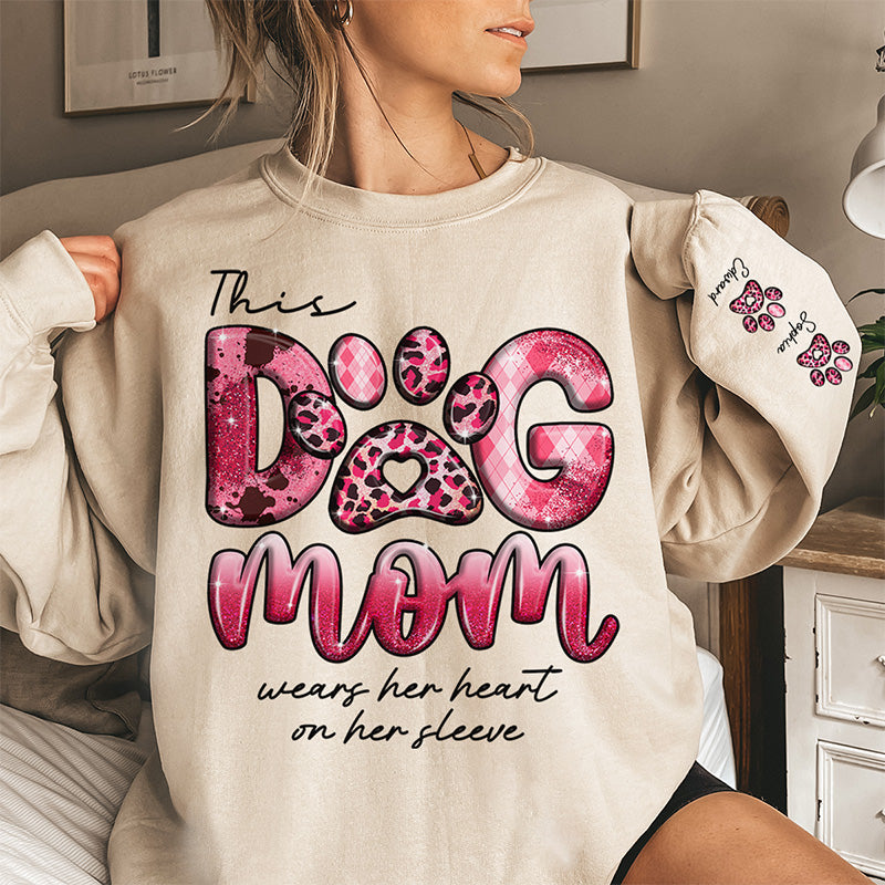 Life Is Better With Dog - Dog Personalized Custom Unisex Sweatshirt With Design On Sleeve - Gift For Pet Owners, Pet Lovers