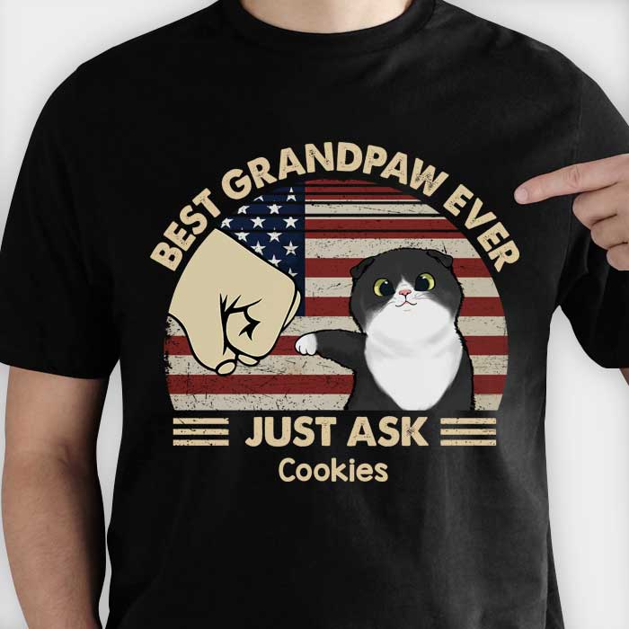 Best Cat Dad Ever - Gift For Dad, Personalized Unisex T-Shirt