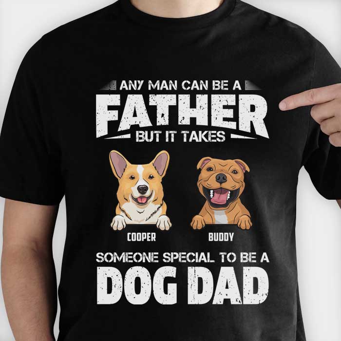 Special Dog Dad - Personalized Custom Unisex T-shirt
