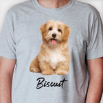 Custom Dog And Cat Shirt Upload Image - Gift For Dog Lovers, Personalized Unisex T-Shirt