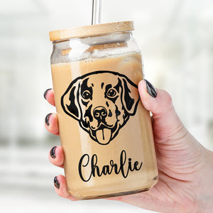 Dog Makes Our Lives Whole - Dog Personalized Custom Glass Cup, Iced Coffee Cup - Gift For Pet Owners, Pet Lovers