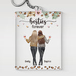 We're Sisters Forever - Besties Personalized Custom Rectangle Shaped Acrylic Keychain - Gift For Best Friends, BFF, Sisters
