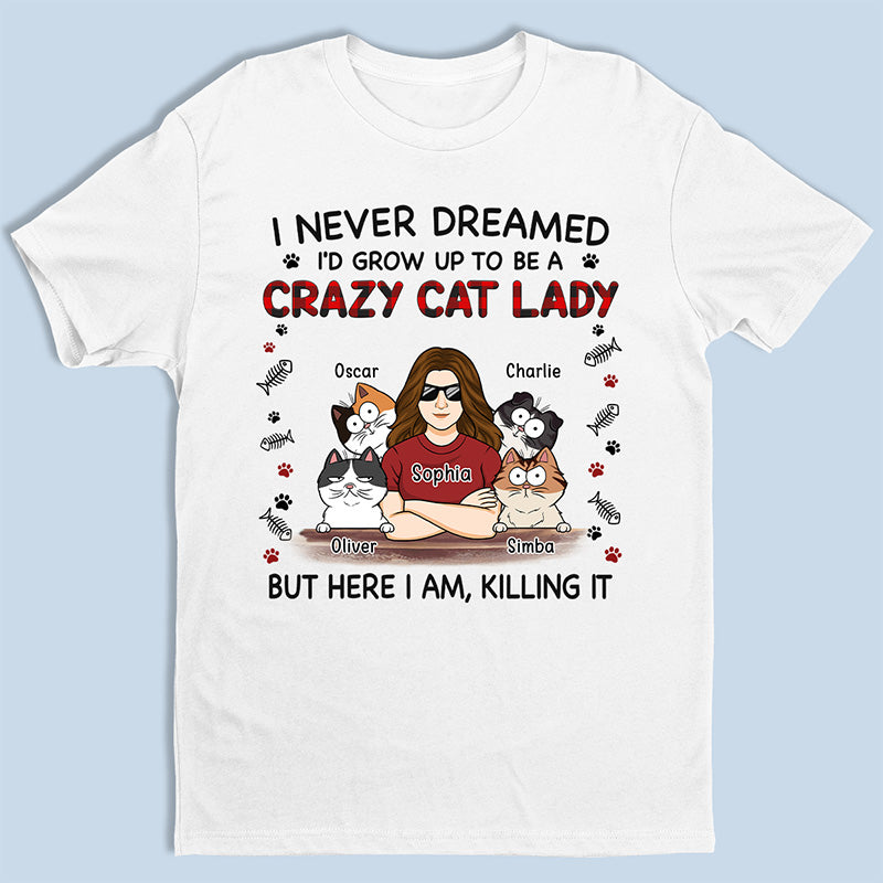 Here I Am - Cat Personalized Custom Unisex T-shirt, Hoodie, Sweatshirt - Gift For Pet Owners, Pet Lovers