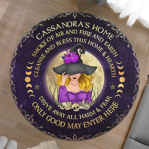 Smoke Of Air And Fire And Earth - Personalized Custom Shaped Home Decor Witch Decorative Mat - Halloween Gift For Witches, Yourself