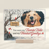 Custom Photo My Hardest Goodbye - Memorial Personalized Custom Rectangle Shaped Acrylic Plaque - Sympathy Gift For Pet Owners, Pet Lovers