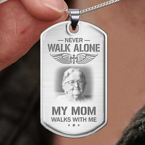 Custom Photo I Will Carry You With Me - Memorial Personalized Custom Necklace - Sympathy Gift, Gift For Family Members