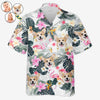 Custom Photo Summer Time White & Pink Style - Dog & Cat Personalized Custom Unisex Tropical Hawaiian Aloha Shirt - Summer Vacation Gift, Gift For Pet Owners, Pet Lovers