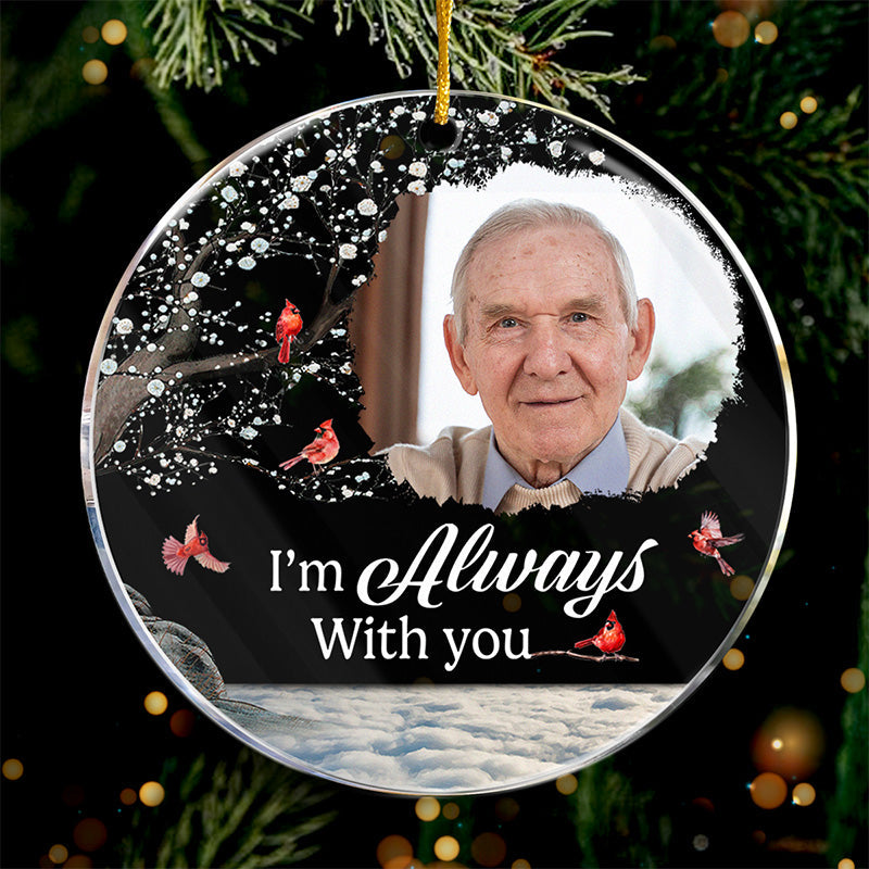 Custom Photo You Are My Best Memory - Family Personalized Custom Ornament - Acrylic Round Shaped - Christmas Gift, Sympathy Gift For Family Members